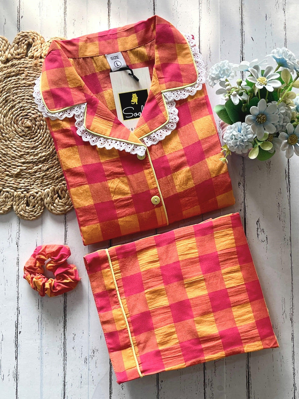 Yellow Orange Check