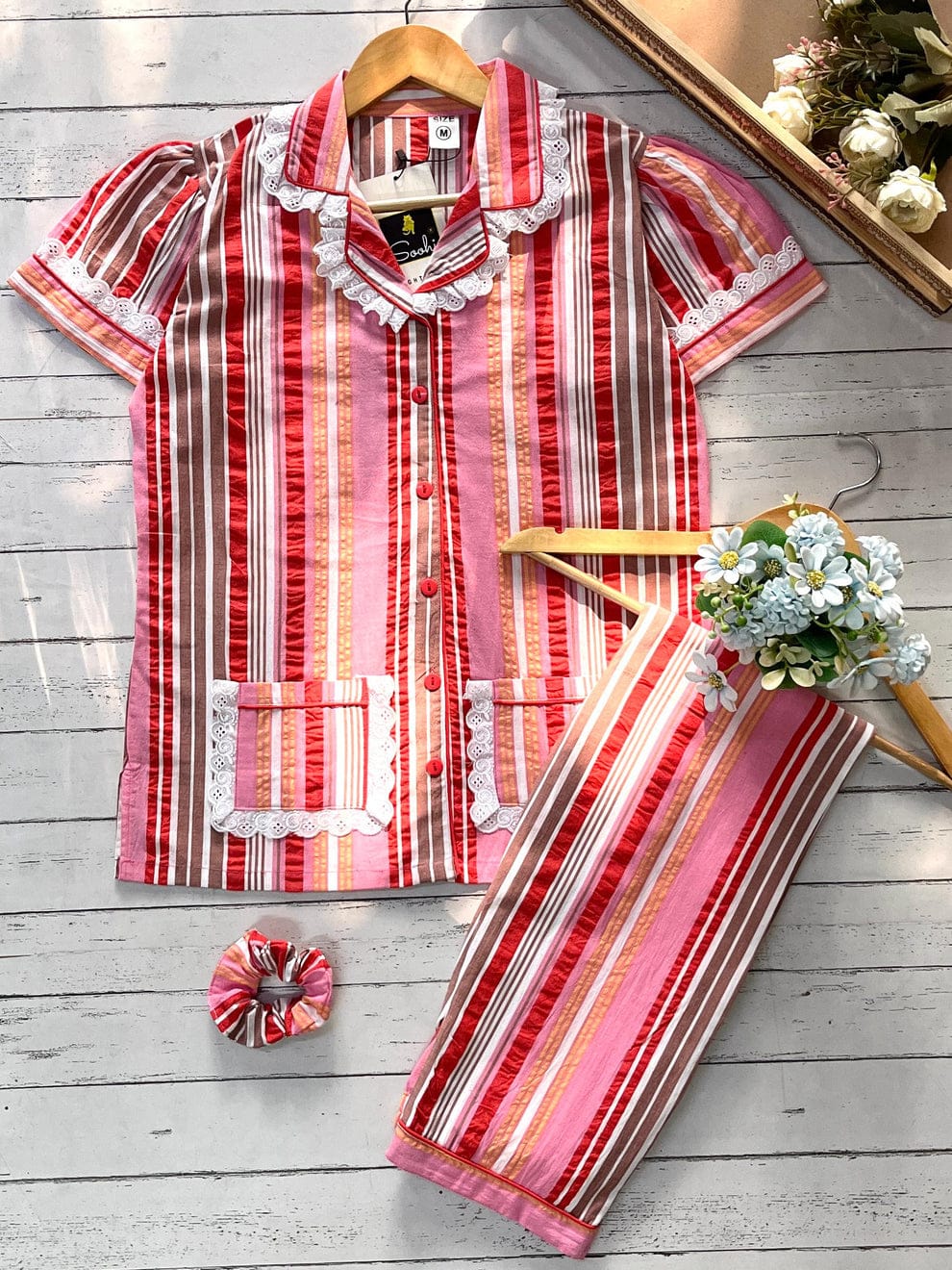 Red multi stripes