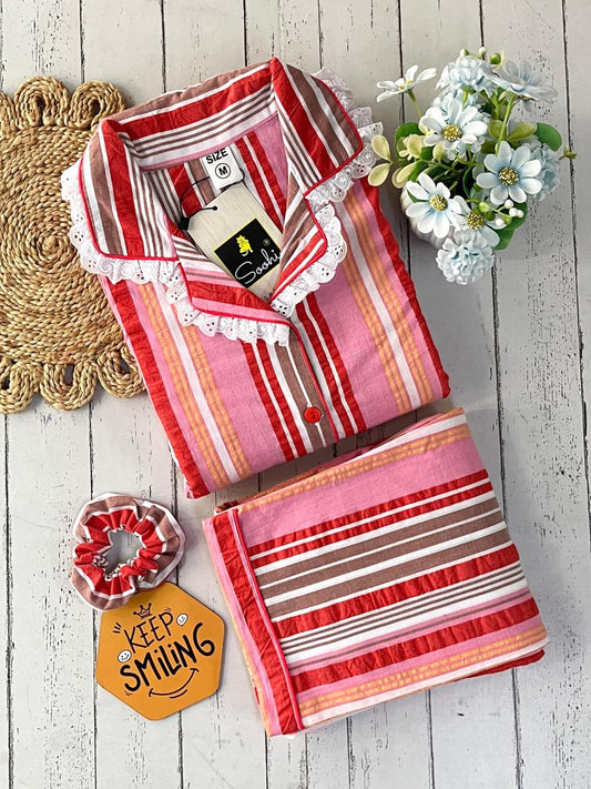 Red multi stripes