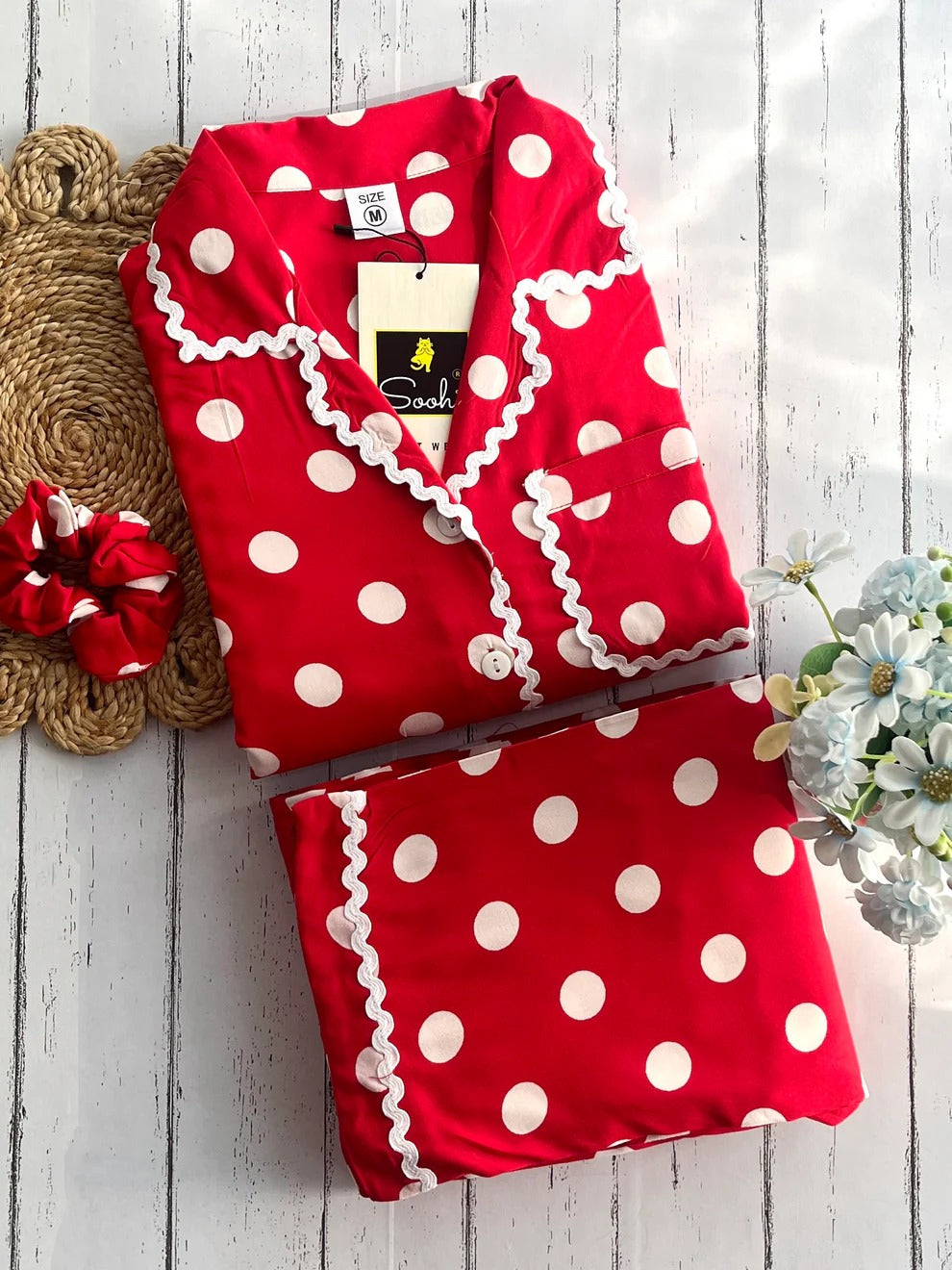 Red polka dots