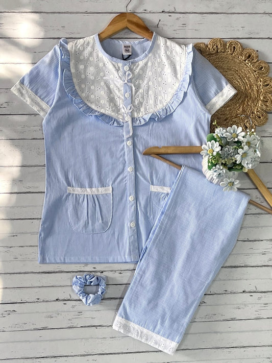 Blue Micro Check