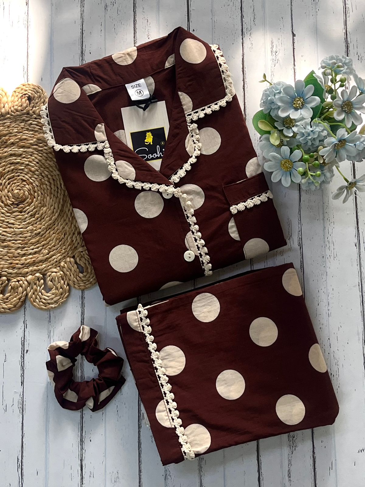 Brown polka