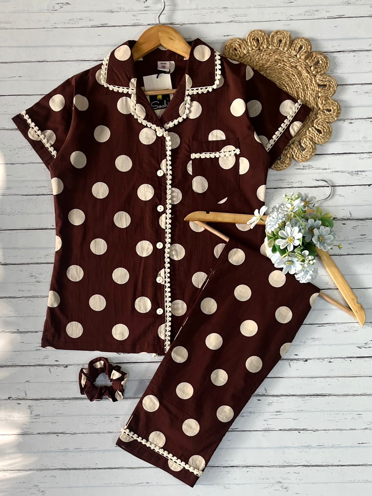 Brown polka