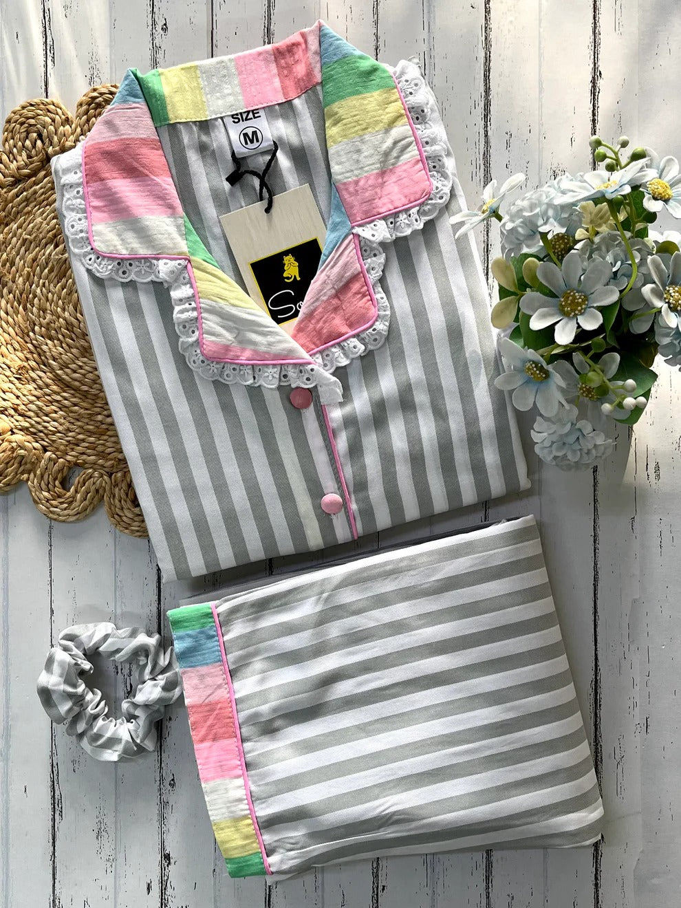 Green Stripe Multi Collar